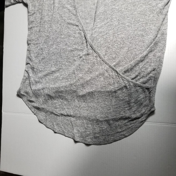 NWOT NATURAL LIFE WOMEN'S OPEN BACK GRAY SHORT SLEEVE BLOUSE SIZE LARGE - Picture 10 of 11